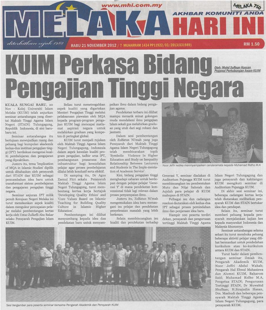 Studi Banding Ke KUIM Malaysia