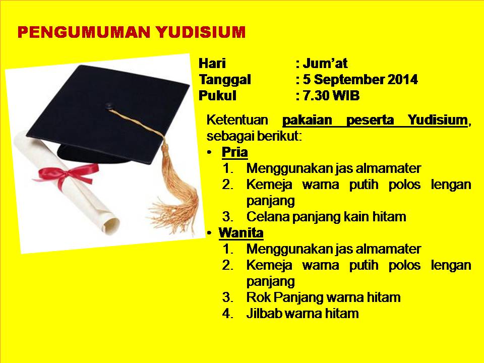 PENGUMUMAN YUDISIUM