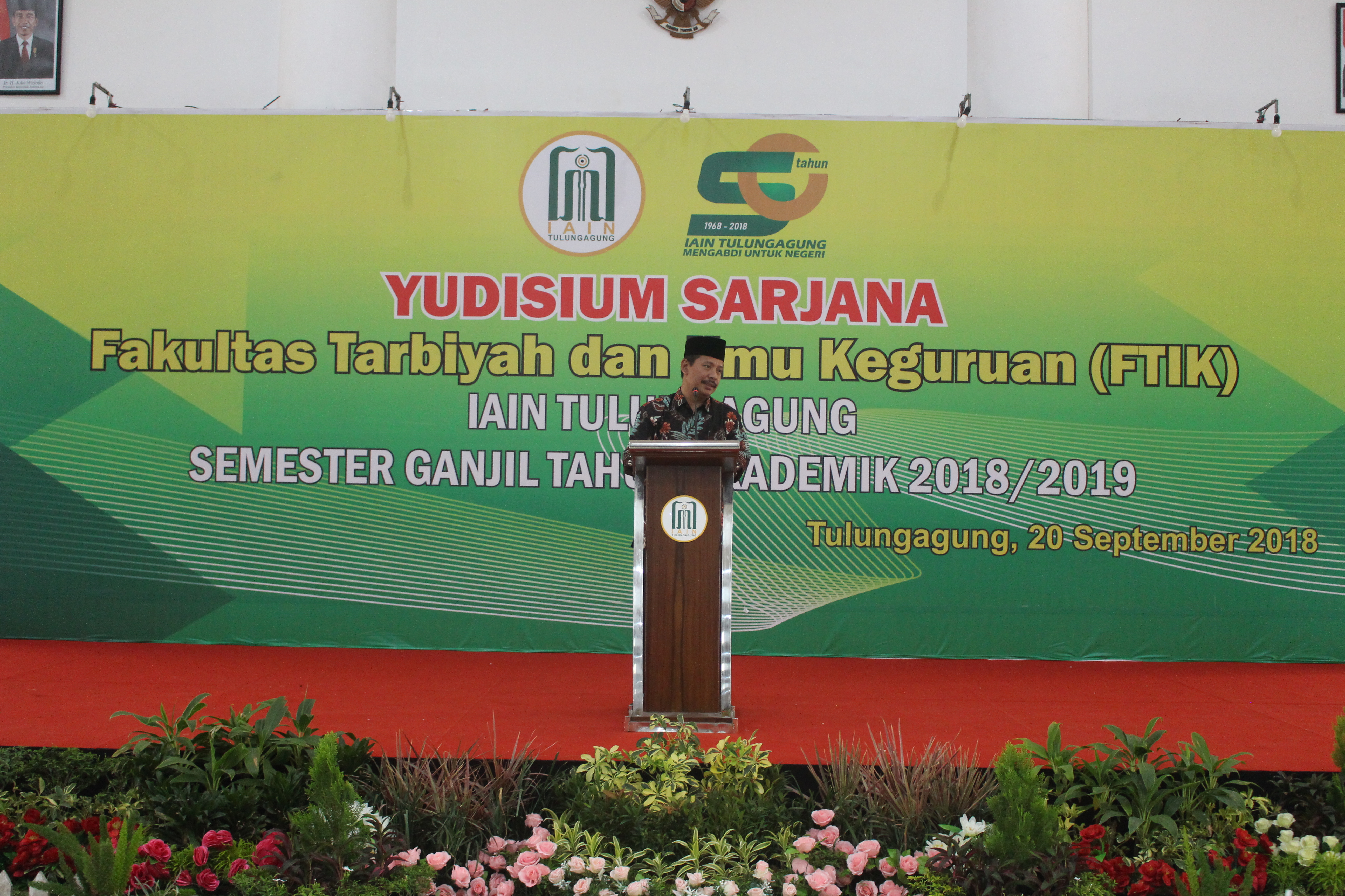 ORASI ILMIAH ACARA YUDISIUM SARJANA FAKULTAS TARBIYAH DAN ILMU KEGURUAN NSTITUT AGAMA ISLAM NEGERI TULUNGAGUNG SEMESTER GANJIL TAHUN AKADEMIK 2018/2019